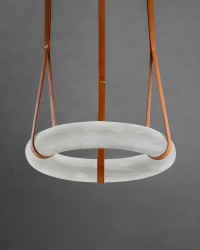 Ringa Leather Halo Lamp