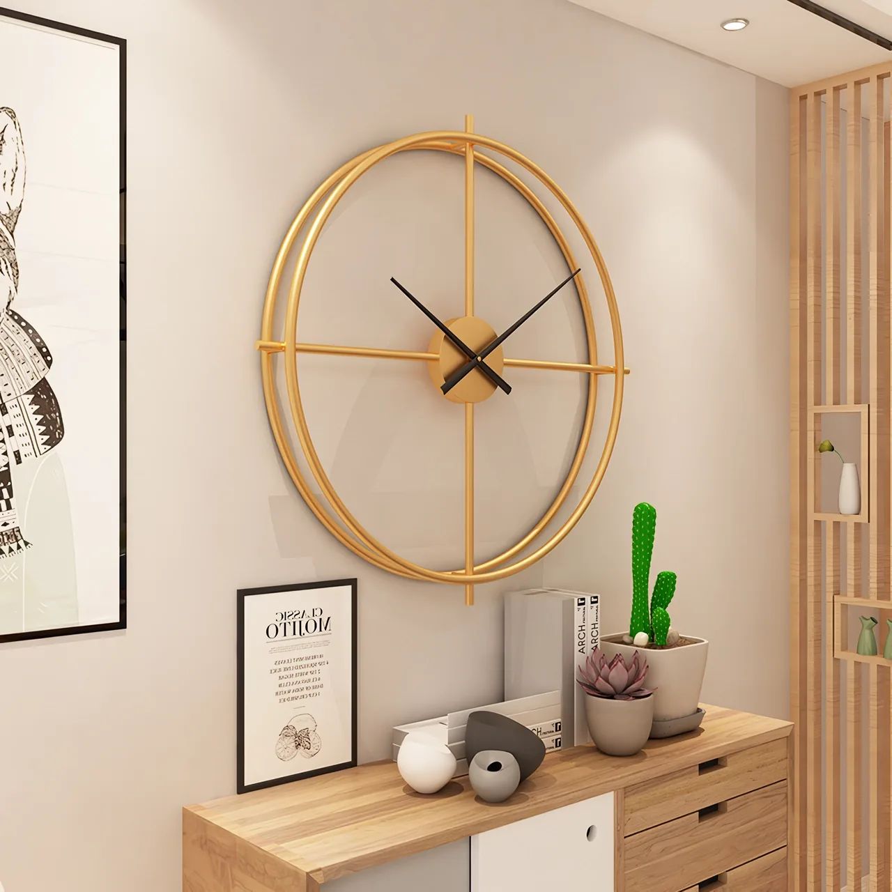 Iron Nordic Wall Clock
