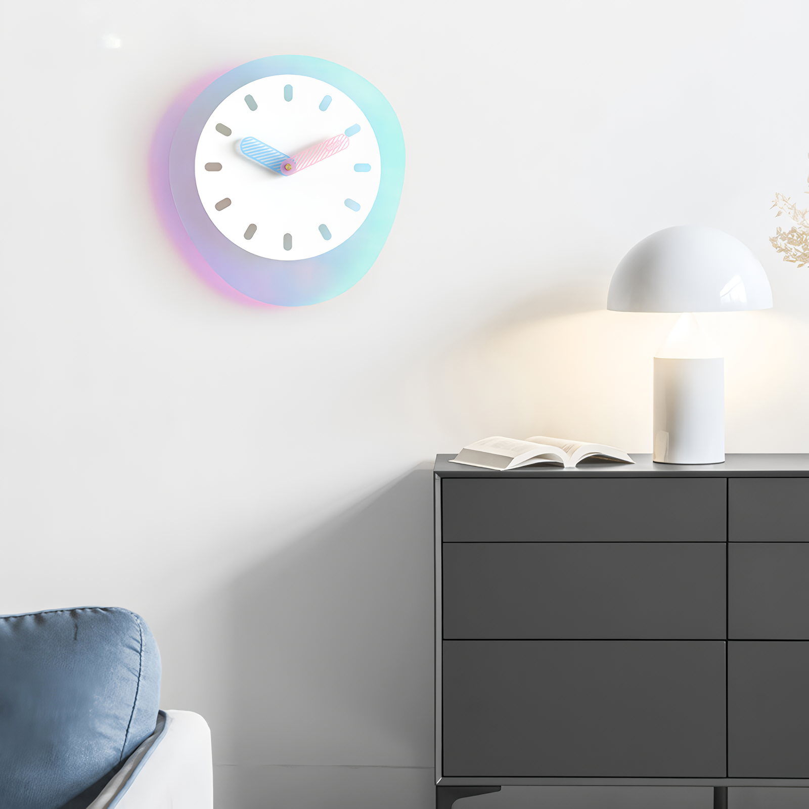 Rosy Clouds Wall Clock (PT154)